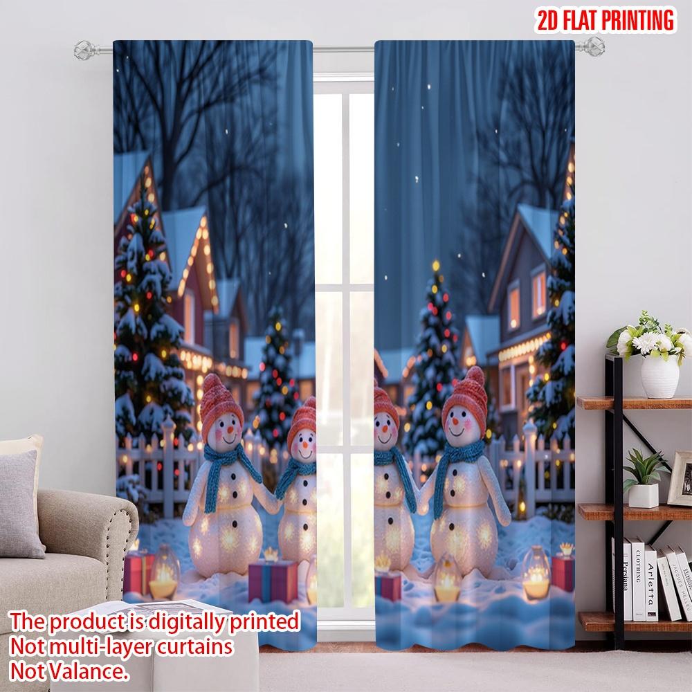 Set Of 2 Flat Printing Christmas Drapes Farm Style Scene Polyester Without Electricity Festive Wall Decor Perfect Curtain W100*H70(CM)-Hooks&1PCS
Set Of 2 Flat Printing Christmas Drapes Farm Style Scene Polyester Without Electricity Festive Wall Decor Perfect Curtain W100*H70(CM)-Hooks&1PCS