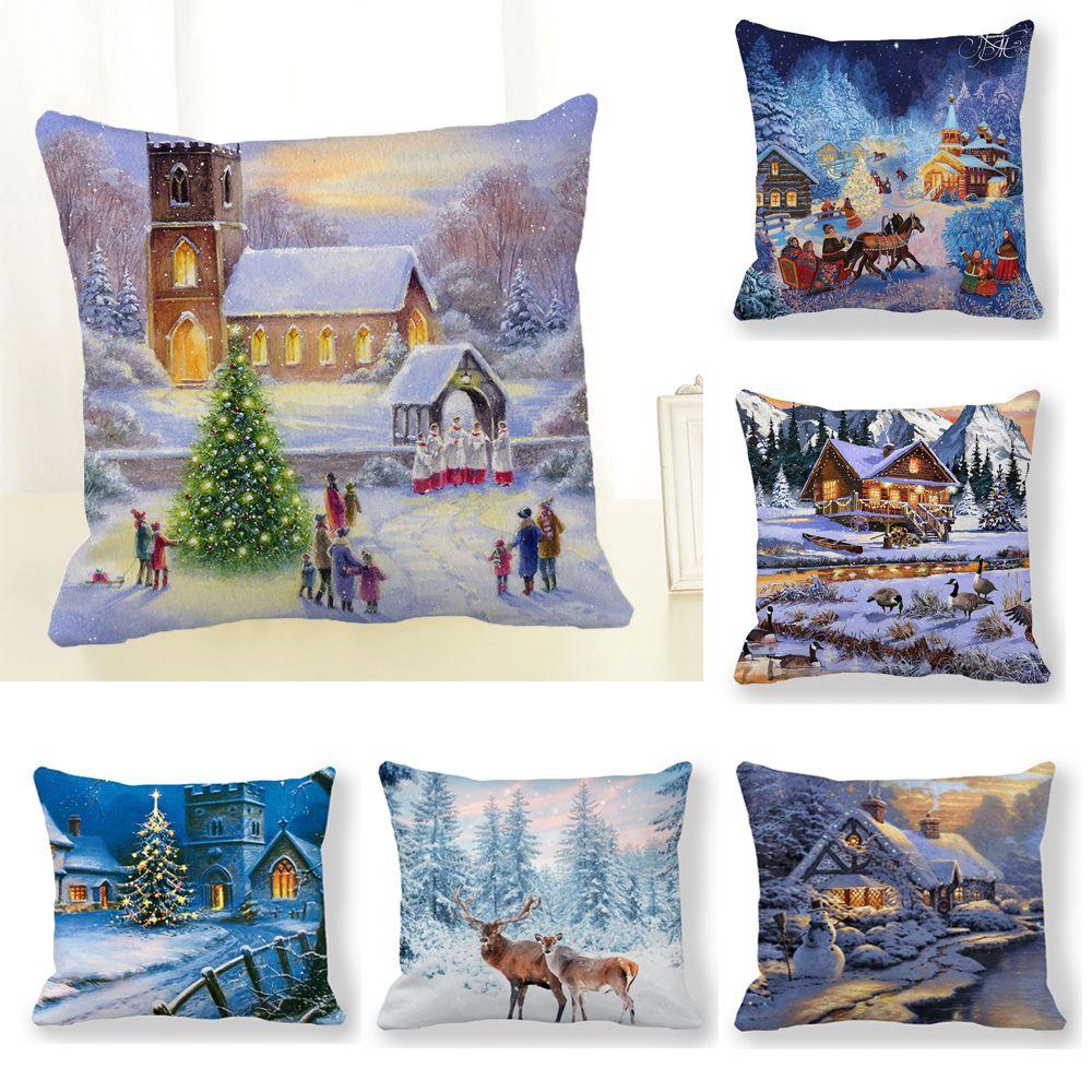 High Quality Elk Santa Claus Sofa Pillowcase Cushion Covers Christmas decorations Pillow Covers 22
High Quality Elk Santa Claus Sofa Pillowcase Cushion Covers Christmas decorations Pillow Covers 22