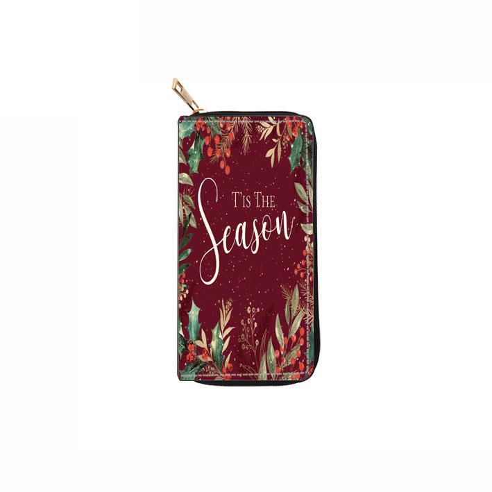 Рождественский длинный кошелек на молнии, клатч, кошелек для мелочи
Рождественский длинный кошелек на молнии, клатч, кошелек для мелочи