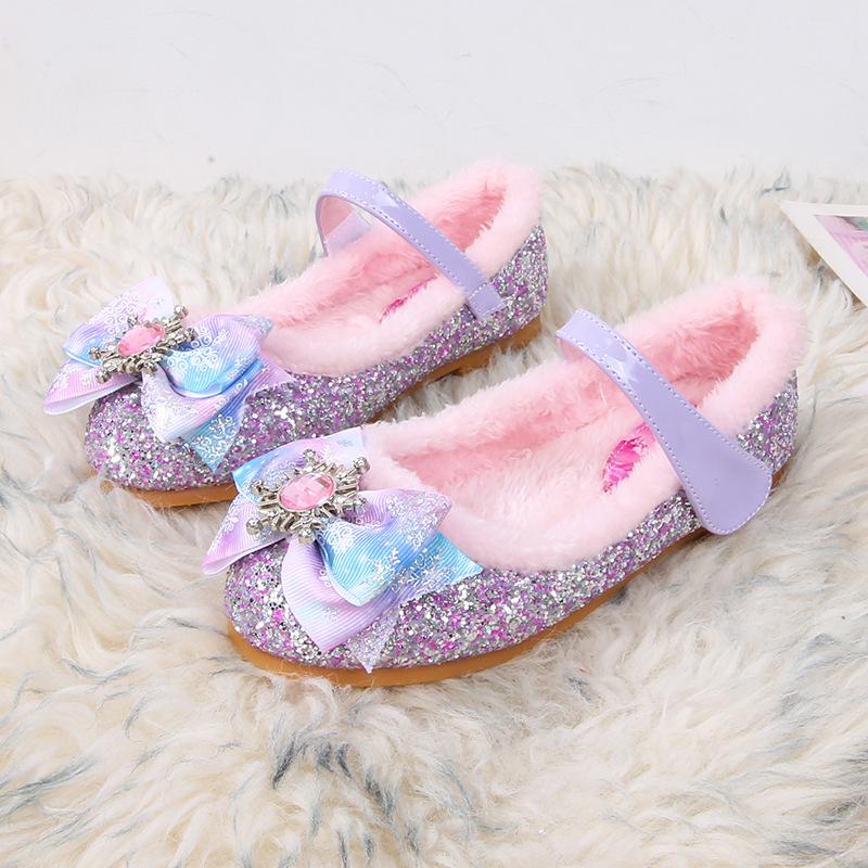 Fleece Elsa princess shoes autumn and winter new girls leather shoes children s crystal shoes little girl fluffy shoes baby cotton shoes 36 size/22cm фіолетовий
Fleece Elsa princess shoes autumn and winter new girls leather shoes children s crystal shoes little girl fluffy shoes baby cotton shoes 36 size/22cm фіолетовий