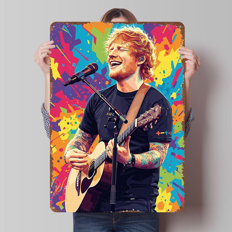 Ed Sheeran Performing With Guitar Metal Poster Customized Wall Art Retro Vintage Tinplate Signs for Decoration Garage Wand Deko 20x30cm(7.8x11.8inch)
Ed Sheeran Performing With Guitar Metal Poster Customized Wall Art Retro Vintage Tinplate Signs for Decoration Garage Wand Deko 20x30cm(7.8x11.8inch)