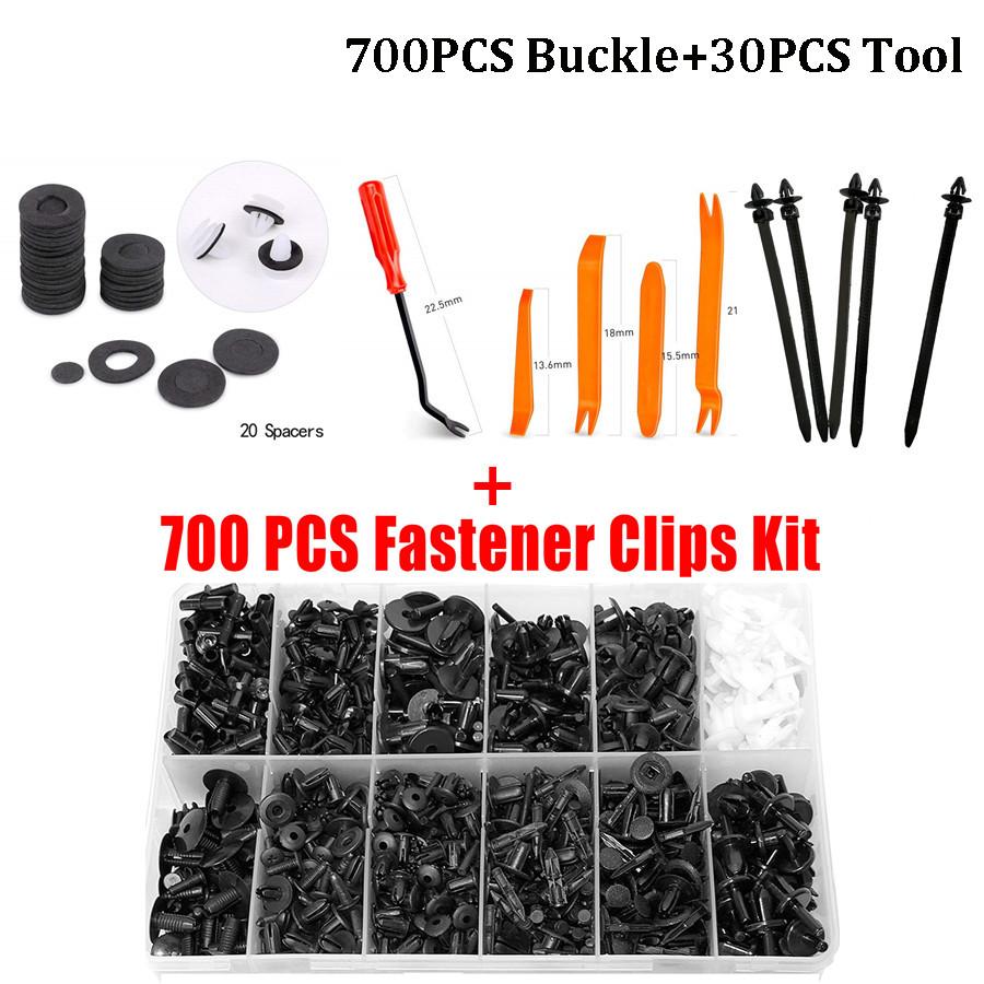700PCS Boxed Mixed Car Door Bumper Panel Fender Retainer Push Rivet Fastener Clips With 30PCS Tool
700PCS Boxed Mixed Car Door Bumper Panel Fender Retainer Push Rivet Fastener Clips With 30PCS Tool