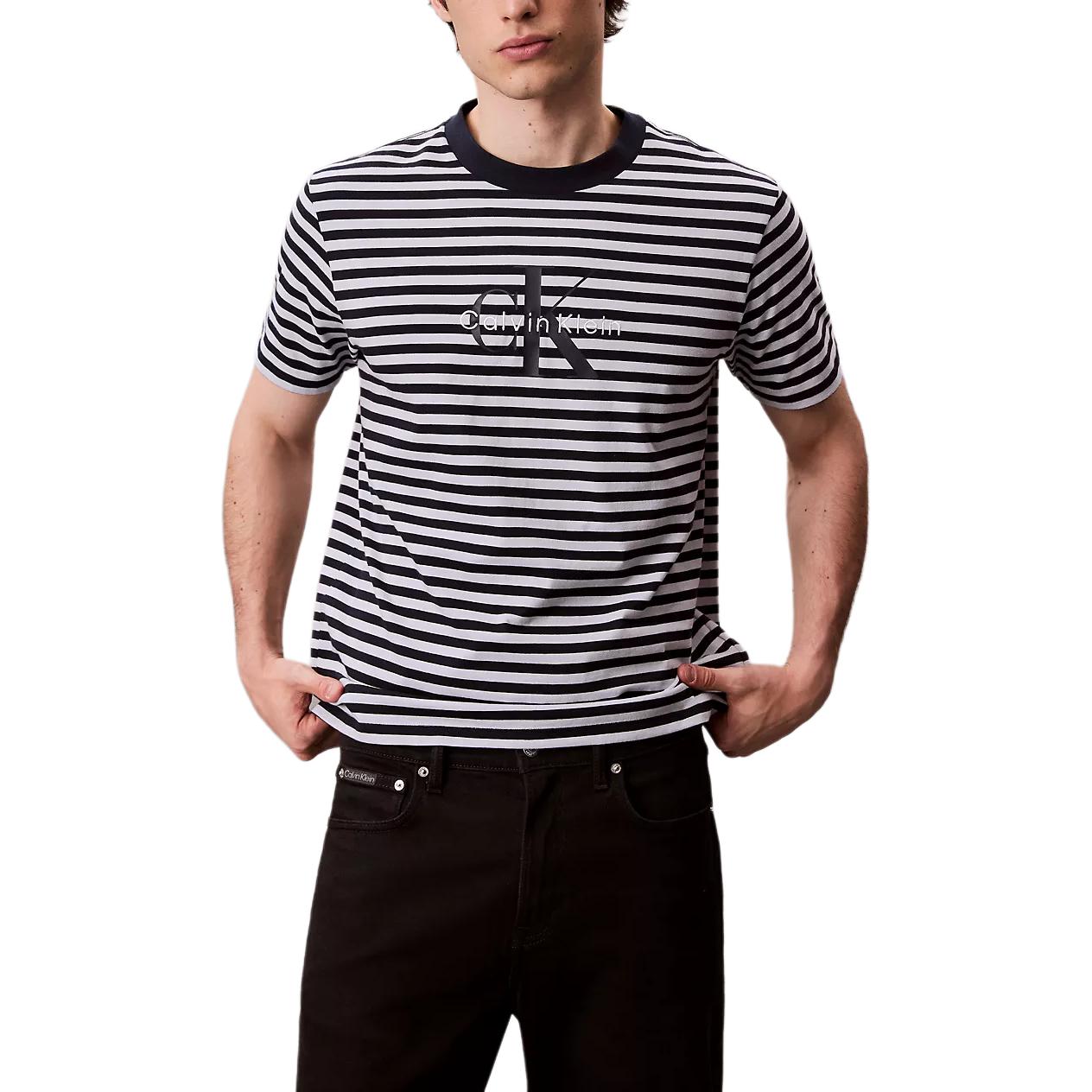 Calvin Klein Comfortable Versatile Letter Logo Striped Short Sleeve T-Shirt Men Tops 4RD204G-CLC S
Calvin Klein Comfortable Versatile Letter Logo Striped Short Sleeve T-Shirt Men Tops 4RD204G-CLC S