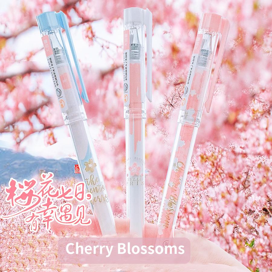 Kawaii Cherry Blossoms Black Ink Gel Pen School Office Supplies Stationery Gift Students Cute Ballpoint pen pretty aesthetic (as the picture,black)
Kawaii Cherry Blossoms Black Ink Gel Pen School Office Supplies Stationery Gift Students Cute Ballpoint pen pretty aesthetic (as the picture,black)