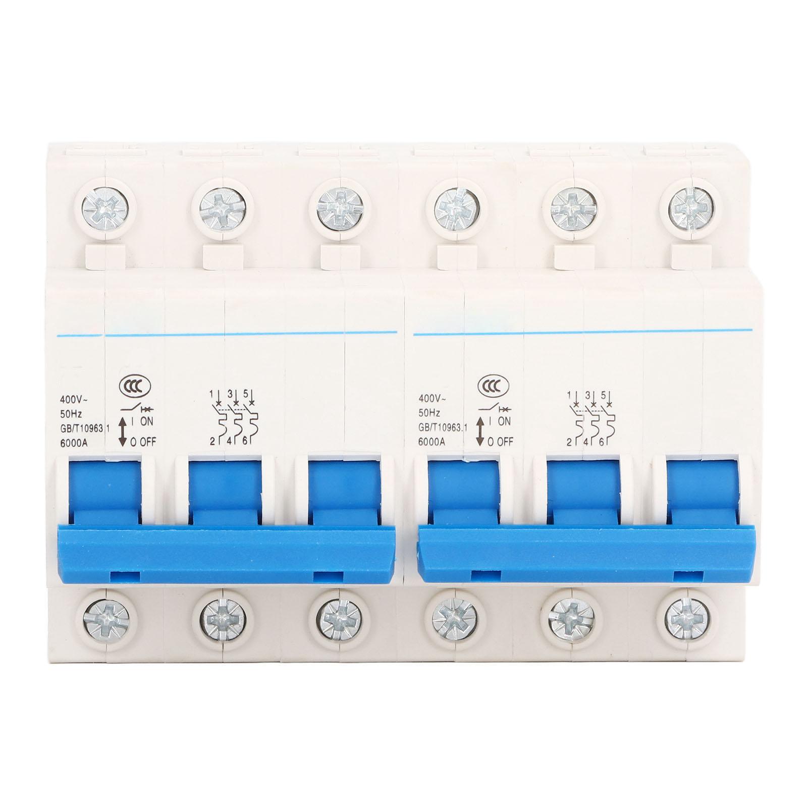 Dual Power Circuit Breaker DIN Guide Rail Micro Interlock 3P+3P 6000A Manual Transfer Switch AC400V
Dual Power Circuit Breaker DIN Guide Rail Micro Interlock 3P+3P 6000A Manual Transfer Switch AC400V