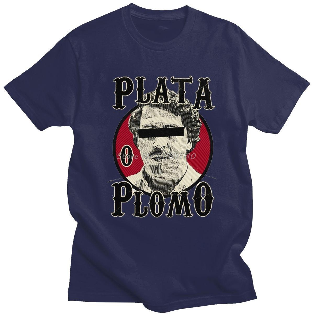 Plata O Plomo Man T Shirt Soft Cotton Pablo Escobar Tee Top Fashion T-shirt Round Collar Short Sleeved Printed Tshirt Gift Merch L
Plata O Plomo Man T Shirt Soft Cotton Pablo Escobar Tee Top Fashion T-shirt Round Collar Short Sleeved Printed Tshirt Gift Merch L