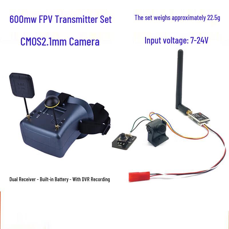FPV 5.8G Система відеопередачі з камерою та приймачем-окулярами
FPV 5.8G Система відеопередачі з камерою та приймачем-окулярами