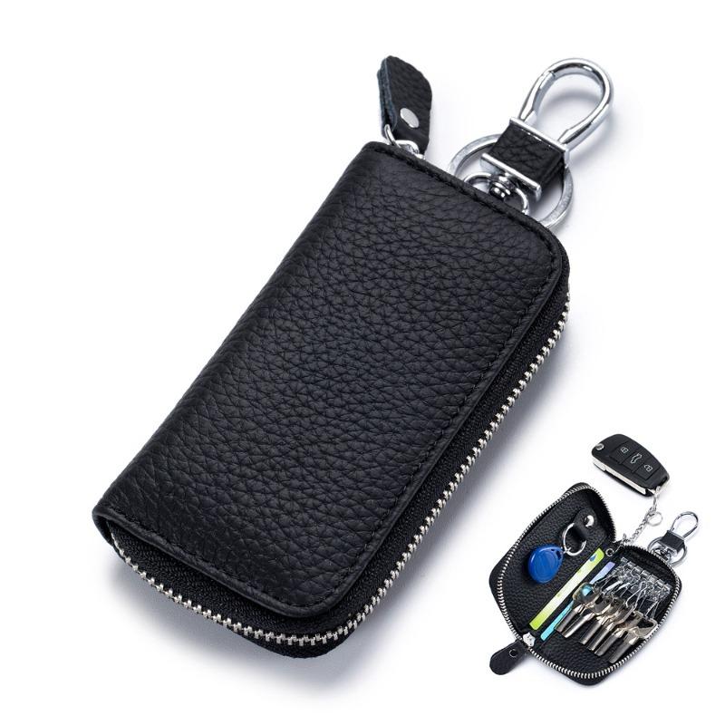 New first-layer cowhide general car key bag foreign trade leather multi-functional zipper key bag household key bag чёрный
New first-layer cowhide general car key bag foreign trade leather multi-functional zipper key bag household key bag чёрный