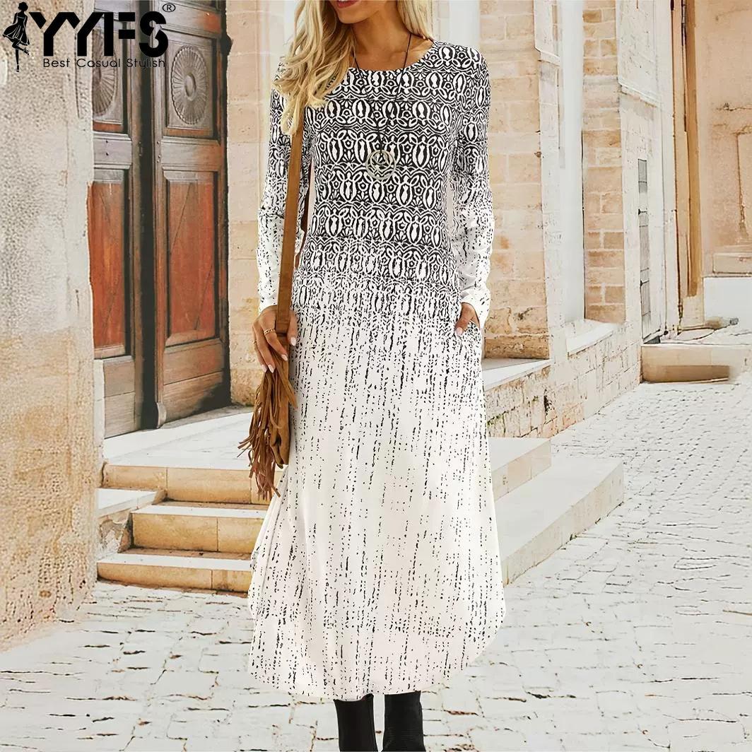 YYFS Женская мода весна осень с длинным рукавом и круглым вырезом, повседневные платья со средней линией талии S
YYFS Женская мода весна осень с длинным рукавом и круглым вырезом, повседневные платья со средней линией талии S
