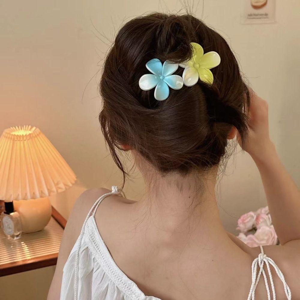 Аксессуары для волос Большая заколка для волос с цветком, градиентный цвет, заколка для хвоста, заколка-уточка для девочек
Аксессуары для волос Большая заколка для волос с цветком, градиентный цвет, заколка для хвоста, заколка-уточка для девочек