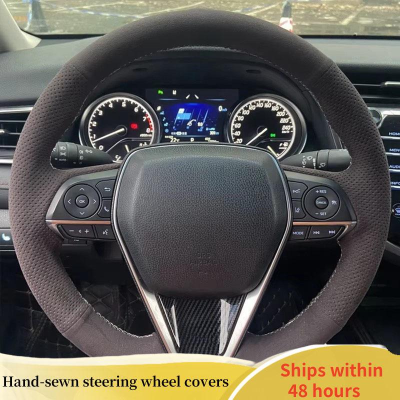 Suede Car Steering Wheel Cover For Toyota Avalon Camry 2018- Corolla 2018 Auto steering wheel cover cars accessories Beige Thread
Suede Car Steering Wheel Cover For Toyota Avalon Camry 2018- Corolla 2018 Auto steering wheel cover cars accessories Beige Thread