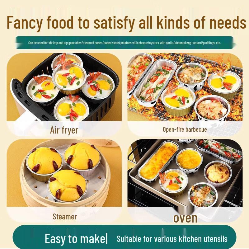 Zhi Shi Air Fryer Tin Foil Baking Cups
Zhi Shi Air Fryer Tin Foil Baking Cups