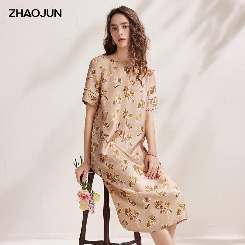 Zhaojun 2026 Summer Mulberry Silk Short-Sleeve Printed Midi Dress XL
Zhaojun 2026 Summer Mulberry Silk Short-Sleeve Printed Midi Dress XL