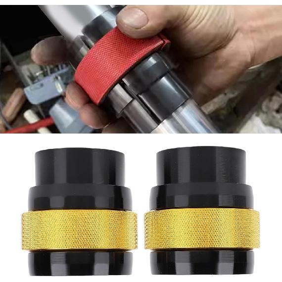 Front Fork Oil Seal Driver Tool CNC Aluminum Alloy Universal Motorcycle Fork Seal Installation Kit for 49 50mm Motorcycle ForkLegs
Front Fork Oil Seal Driver Tool CNC Aluminum Alloy Universal Motorcycle Fork Seal Installation Kit for 49 50mm Motorcycle ForkLegs