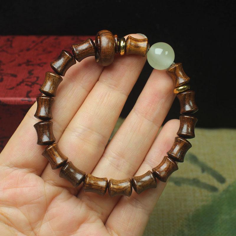 Argentine Green Sandalwood Bamboo Bead Bracelet With Sliding Ring, Wooden Buddhist Jewelry For Men And Women
Argentine Green Sandalwood Bamboo Bead Bracelet With Sliding Ring, Wooden Buddhist Jewelry For Men And Women