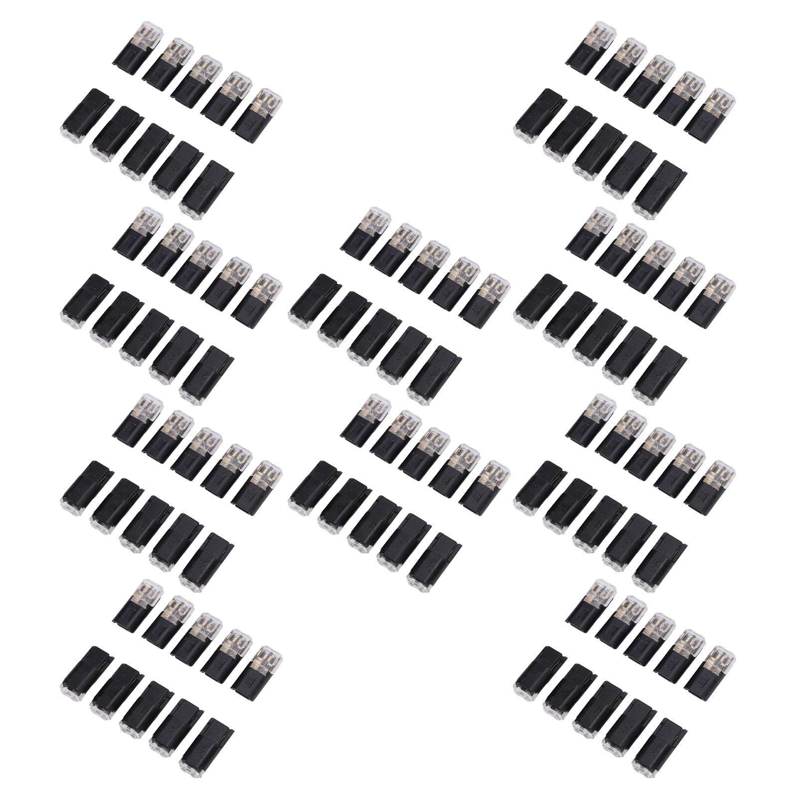100PCS Double Wire Plug in Connectors with Locking Buckle Quick Clip Fasteners 2 Pin Multi Purpose Snap On Blocks for
100PCS Double Wire Plug in Connectors with Locking Buckle Quick Clip Fasteners 2 Pin Multi Purpose Snap On Blocks for