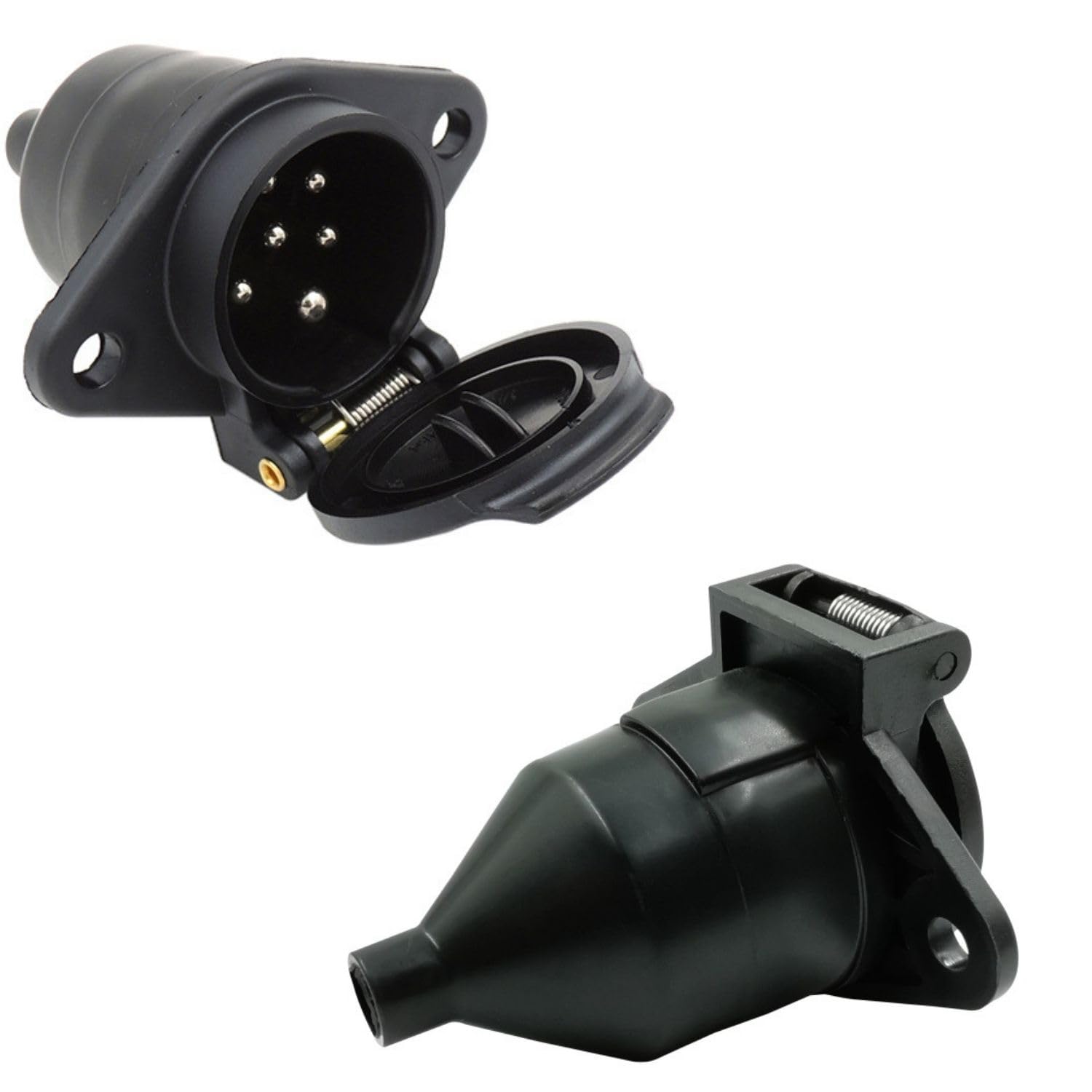 YESprime Wiring Socket 7 Pin 2pcs Trailer Connector Coupler Plug Adapter Hitch Pole 24V Electrode Junction Set Power Towing Boat
YESprime Wiring Socket 7 Pin 2pcs Trailer Connector Coupler Plug Adapter Hitch Pole 24V Electrode Junction Set Power Towing Boat