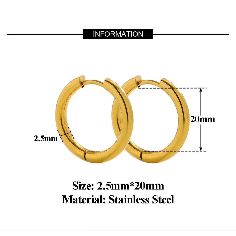 10pcs Stainless Steel Hoop Earrings Women Earrings Men Punk Hiphop Bijoux Gifts Fashion PVD Gold Color Jewelry
10pcs Stainless Steel Hoop Earrings Women Earrings Men Punk Hiphop Bijoux Gifts Fashion PVD Gold Color Jewelry