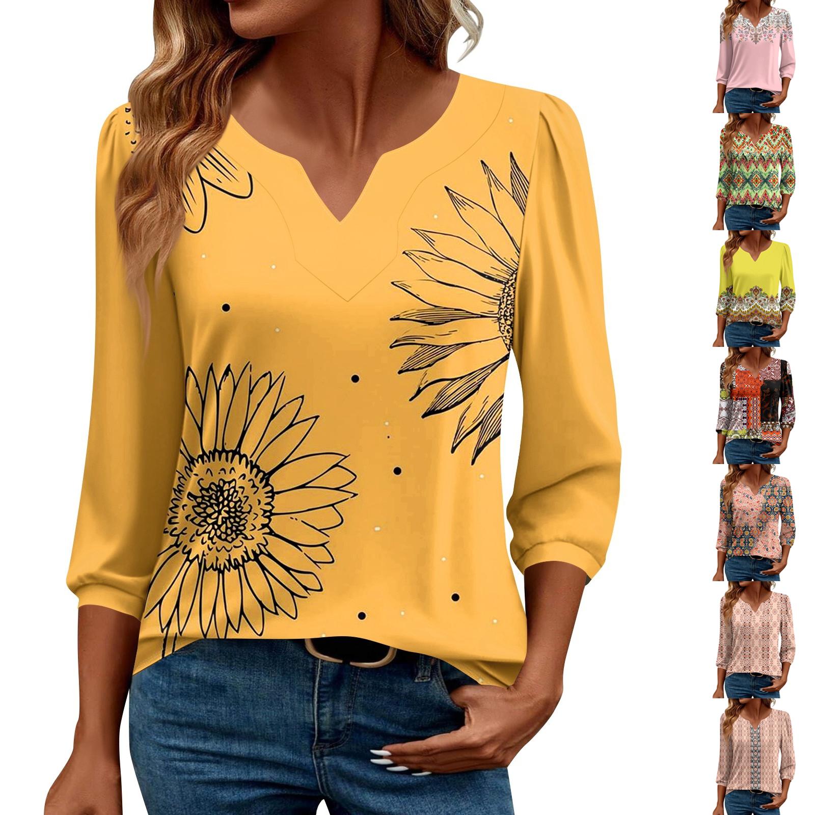 Women s 3/4 Sleeve Shirts Graphic Tees Shirts Casual Basic Tops Pullovers S Темно-синій
Women s 3/4 Sleeve Shirts Graphic Tees Shirts Casual Basic Tops Pullovers S Темно-синій