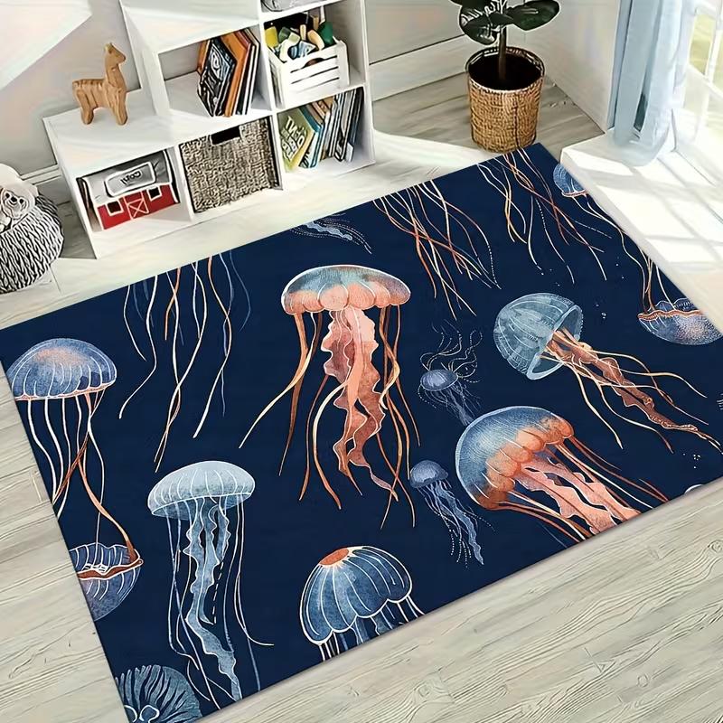 Vintage Nautical Coastal Print Area Rug Soft Non-Slip Living Room Carpet Ocean Lighthouse Anchor Starfish Pattern Floor Mat 40x60cm
Vintage Nautical Coastal Print Area Rug Soft Non-Slip Living Room Carpet Ocean Lighthouse Anchor Starfish Pattern Floor Mat 40x60cm