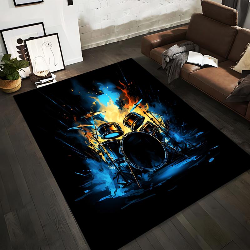 Fire and Ice Drum Set Design Rug, Modern Music Theme Carpet Suitable for use as an anti-slip for living room bedroom sofas 40x60cm( 15x23in )
Fire and Ice Drum Set Design Rug, Modern Music Theme Carpet Suitable for use as an anti-slip for living room bedroom sofas 40x60cm( 15x23in )