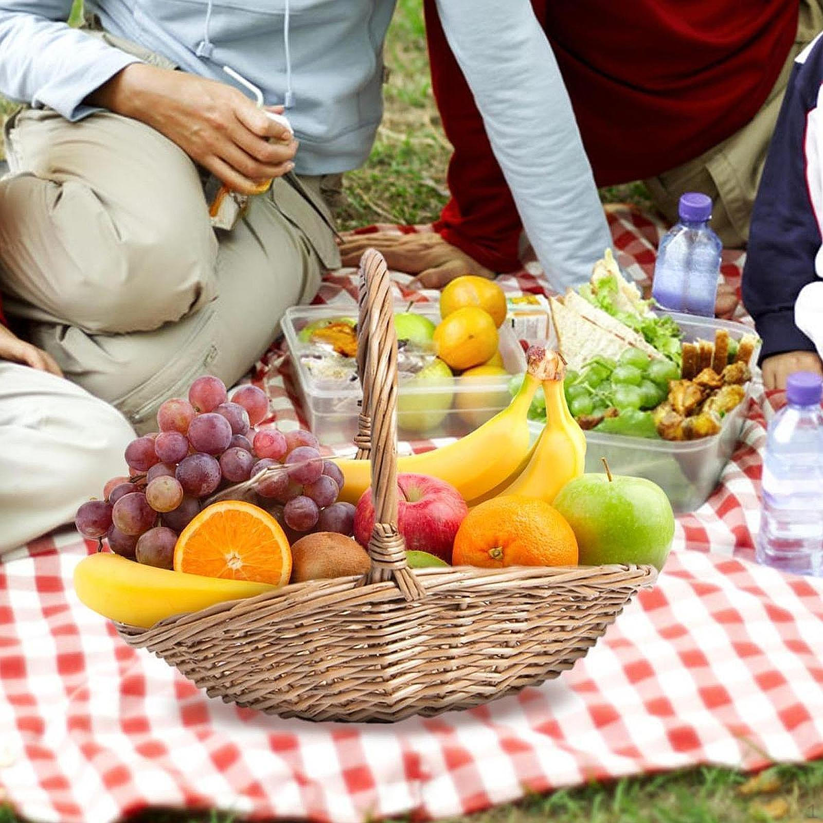 Плетеная корзина из ротанга, сервировочная корзина, декоративное хранение фруктов для завтрака 
Плетеная корзина из ротанга, сервировочная корзина, декоративное хранение фруктов для завтрака