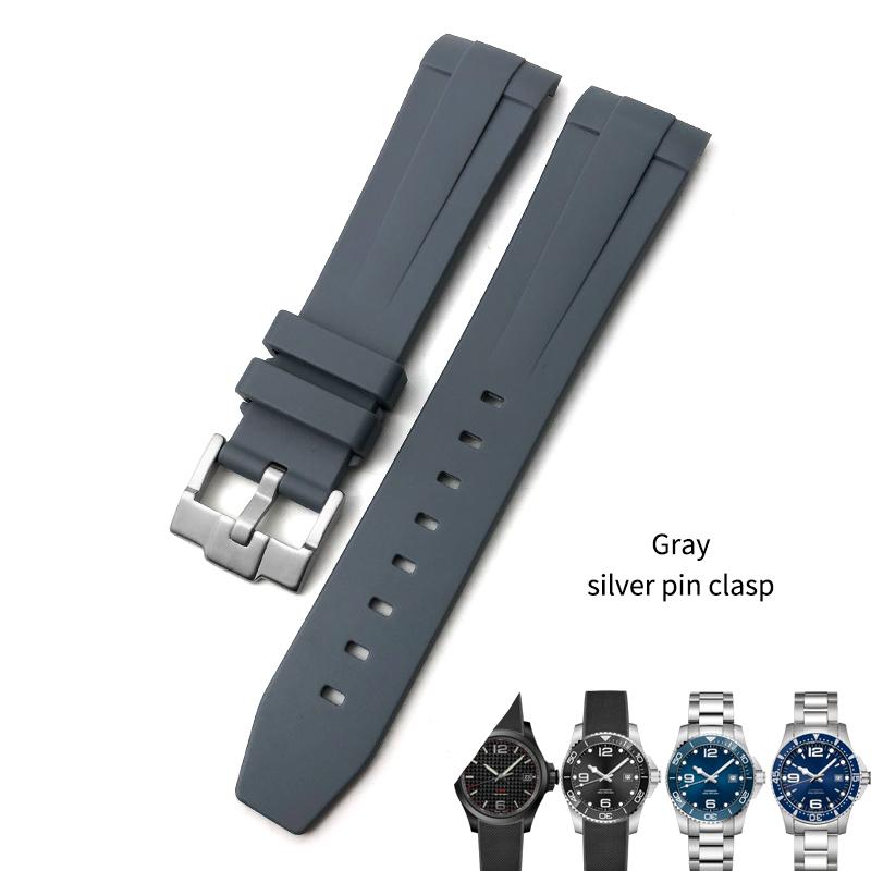19mm 20mm 21mm Rubber Watchband Fit for Longines Conquest HydroConquest L3.781 641 782 Silicone Watch Strap Butterfly Buckle 21mm&Gold buckle сірий колір
19mm 20mm 21mm Rubber Watchband Fit for Longines Conquest HydroConquest L3.781 641 782 Silicone Watch Strap Butterfly Buckle 21mm&Gold buckle сірий колір