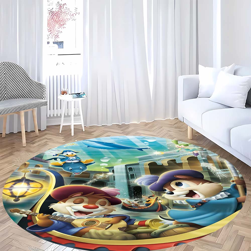 Cute Chip n Dale print round floor mat, home rug decoration, cartoon welcome doormat, non-slip and stain-resistant. 80x80cm
Cute Chip n Dale print round floor mat, home rug decoration, cartoon welcome doormat, non-slip and stain-resistant. 80x80cm