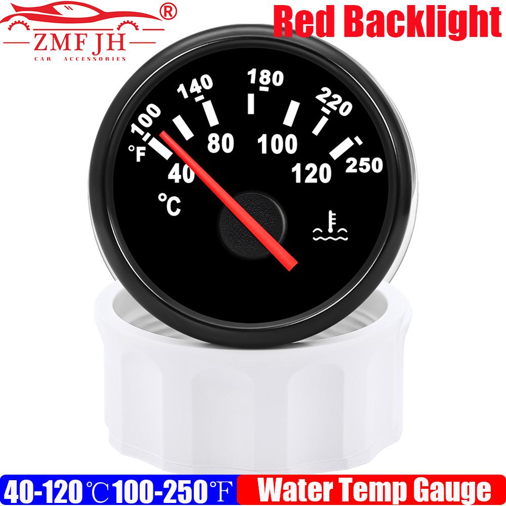 ZMFJH 2 52MM Water Temperature Gauge 40-120℃,100-250℉ Pointer Water Temp Meter Red Light for Universal Car Boat Yacht 12V24VDC BB
ZMFJH 2 52MM Water Temperature Gauge 40-120℃,100-250℉ Pointer Water Temp Meter Red Light for Universal Car Boat Yacht 12V24VDC BB