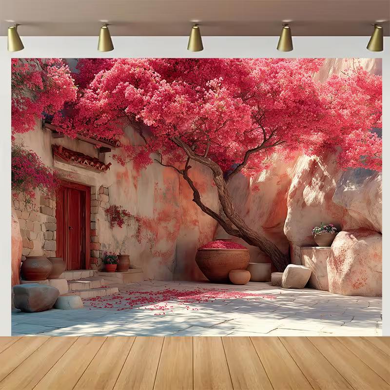 2D Bougainvillea Blossom Alley Backdrop, Stone Courtyard Photo Background for Studio 47.2x31.5inch/120*80cm
2D Bougainvillea Blossom Alley Backdrop, Stone Courtyard Photo Background for Studio 47.2x31.5inch/120*80cm