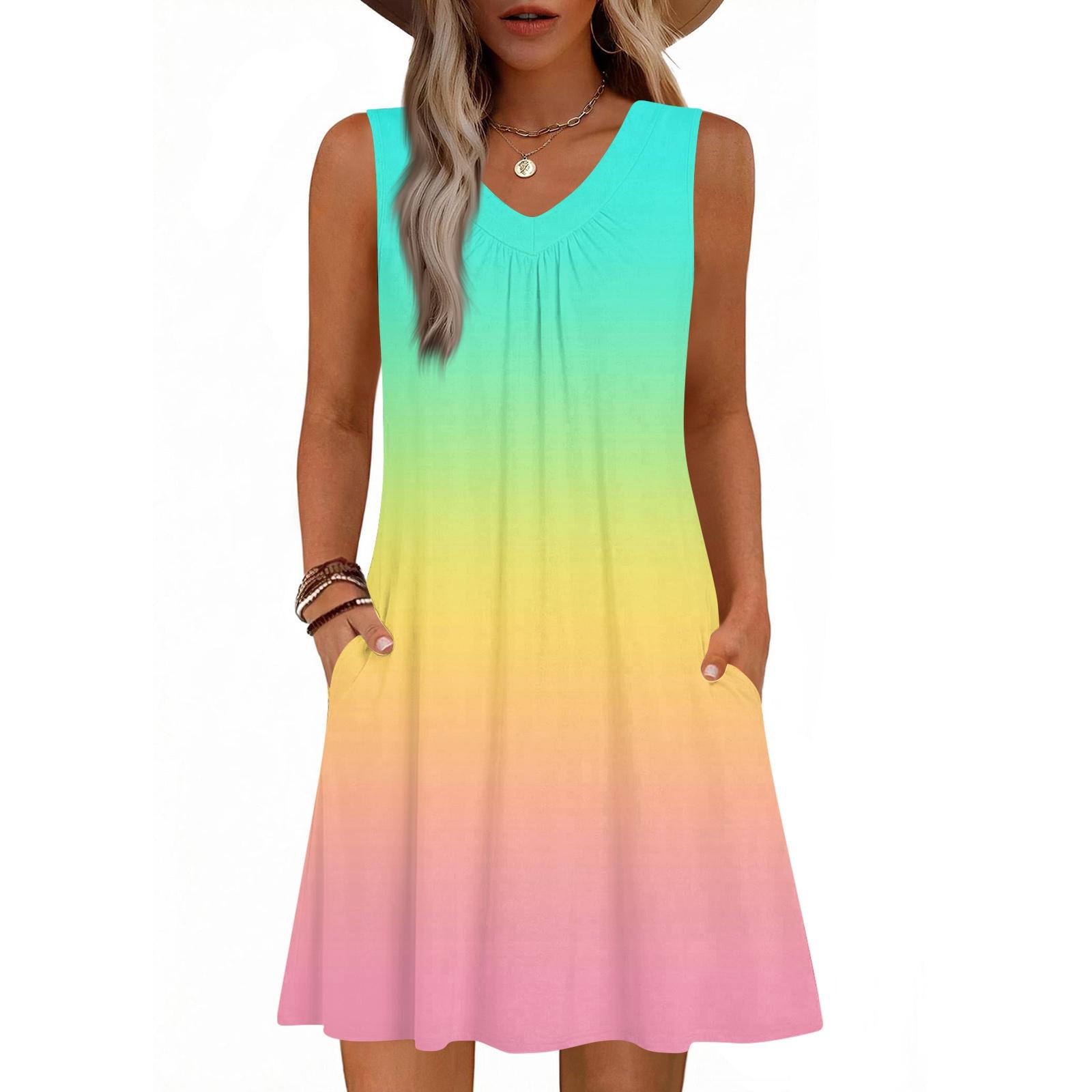 Women s Fashion Printed Summer Sleeveless V-neck Tank Top Pocket Casual Loose Dress XL жовтий
Women s Fashion Printed Summer Sleeveless V-neck Tank Top Pocket Casual Loose Dress XL жовтий