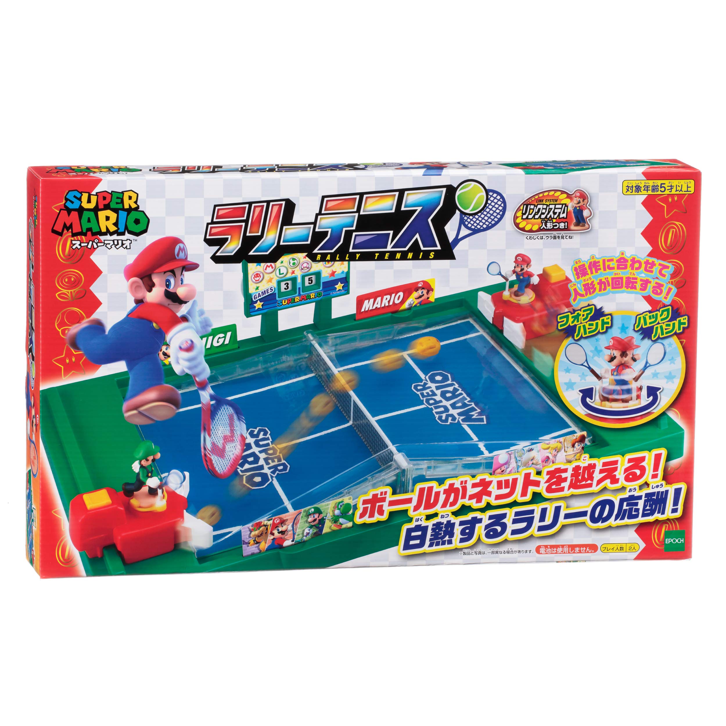 Epoch Super Mario Rally Tennis ST Mark Certification Ages Toy Game Number of 2 EPOCH Co., Ltd. (EPOCH) 5+ Players
Epoch Super Mario Rally Tennis ST Mark Certification Ages Toy Game Number of 2 EPOCH Co., Ltd. (EPOCH) 5+ Players