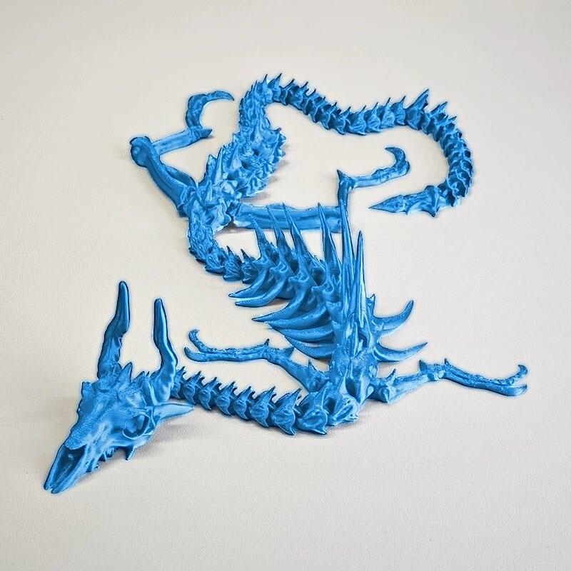 3D Printed Movable Skeleton Dragon Hinge Plaything Bone Dragon Desktop Decoration Creative Present For Workspace Decoration
3D Printed Movable Skeleton Dragon Hinge Plaything Bone Dragon Desktop Decoration Creative Present For Workspace Decoration