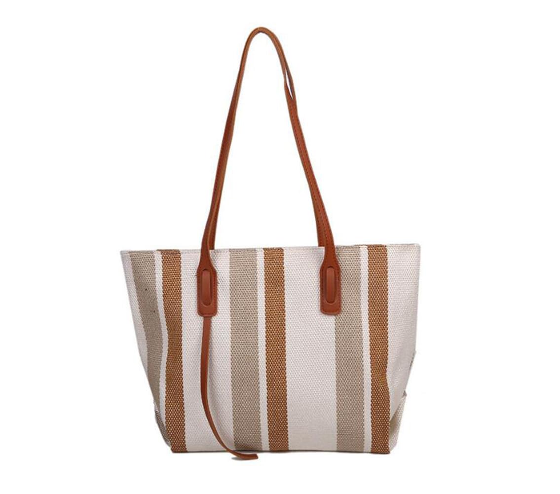 Huimei Women s Tote Bag, Striped Canvas, Large Capacity, A4 Size, Lightweight, Stylish, Perfect for Commuting to Work or School
Huimei Women s Tote Bag, Striped Canvas, Large Capacity, A4 Size, Lightweight, Stylish, Perfect for Commuting to Work or School