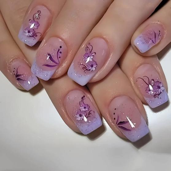 Purple Floral Wearable Nail Tips with Removable Extensions Yellow Jelly Glue + Nail File (Temu/Tiktok, etc.)
Purple Floral Wearable Nail Tips with Removable Extensions Yellow Jelly Glue + Nail File (Temu/Tiktok, etc.)