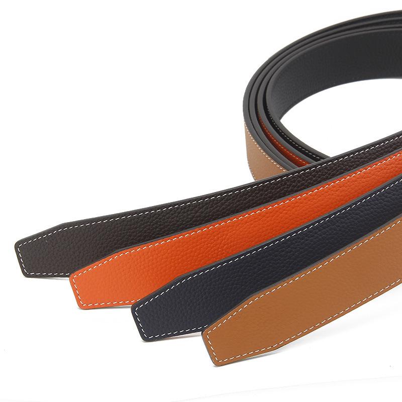 Double sided Top Layer Cowhide Belt Strip Men s Automatic Buckle Belt Body Double Edged Cowhide Belt Strip 110-130CM
Double sided Top Layer Cowhide Belt Strip Men s Automatic Buckle Belt Body Double Edged Cowhide Belt Strip 110-130CM