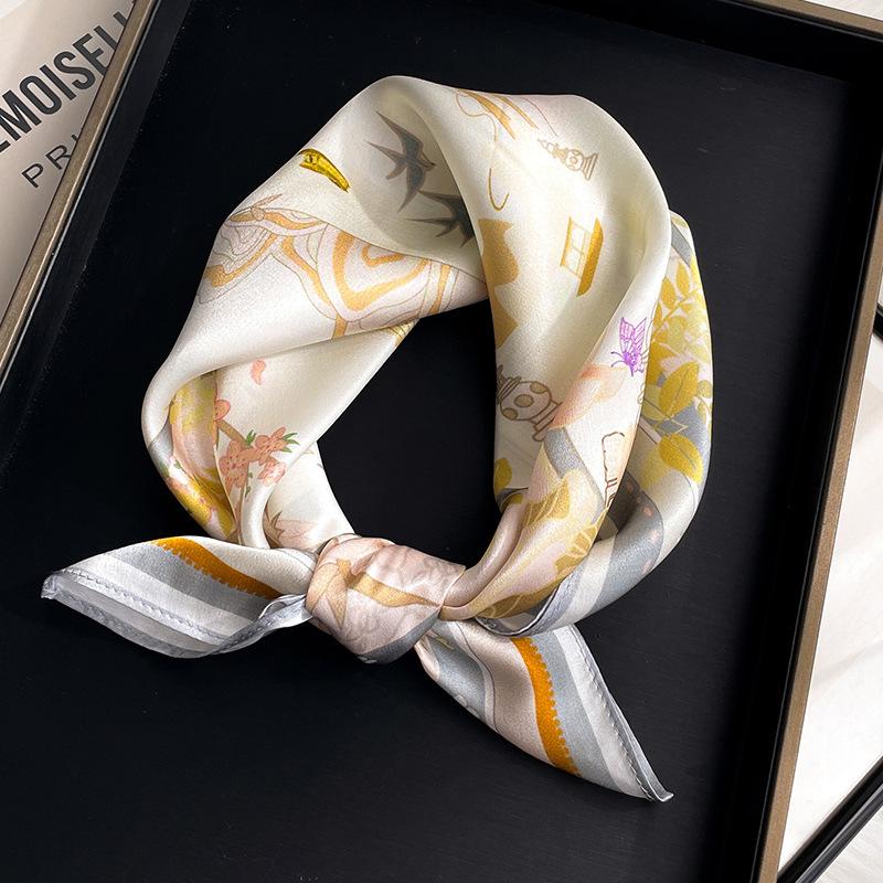 100% Pure Silk Scarf Women Neck Foulard Luxury High Quality Bandana Square Headband Hijab Print Poncho Scarves Pashmina Real Silk 53x53cm
100% Pure Silk Scarf Women Neck Foulard Luxury High Quality Bandana Square Headband Hijab Print Poncho Scarves Pashmina Real Silk 53x53cm