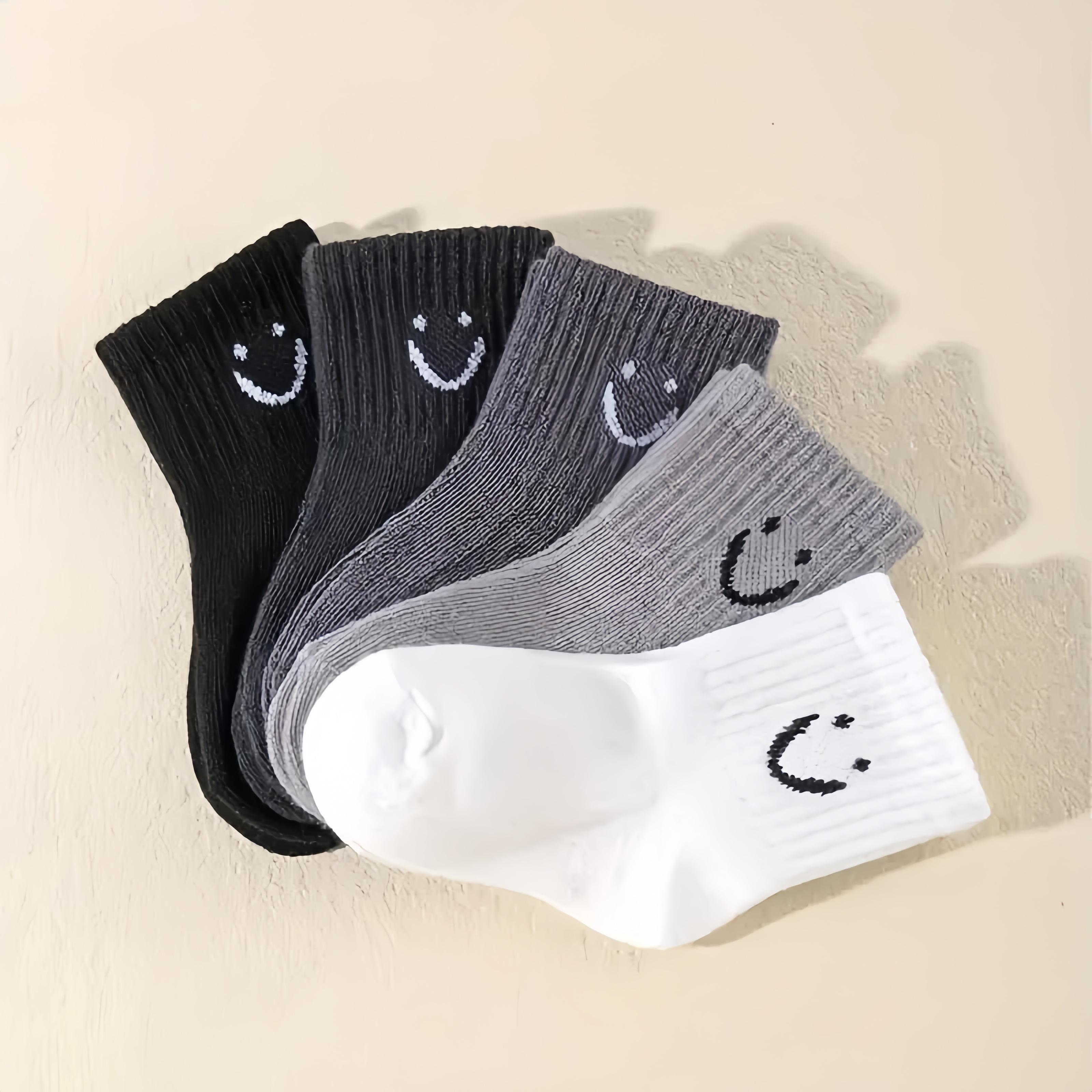 5 Pairs Baby Socks Cotton Toddler Soft Comfortable Breathable All-Season Cartoon Smile Pattern Kids Footwear For 0-5 years S (0-1Y)
5 Pairs Baby Socks Cotton Toddler Soft Comfortable Breathable All-Season Cartoon Smile Pattern Kids Footwear For 0-5 years S (0-1Y)