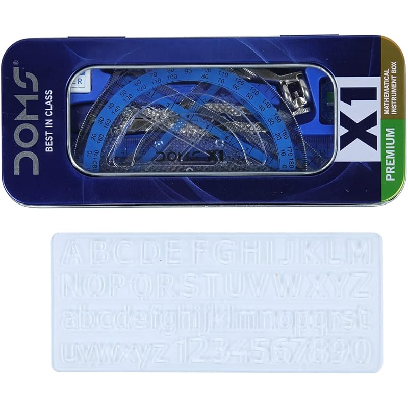 Doms X1 Premium Mathematical Drawing Instrument Box | Best In Class | Ensures Accuracy & Perfection | Geometry Box For S Pack of 1
Doms X1 Premium Mathematical Drawing Instrument Box | Best In Class | Ensures Accuracy & Perfection | Geometry Box For S Pack of 1