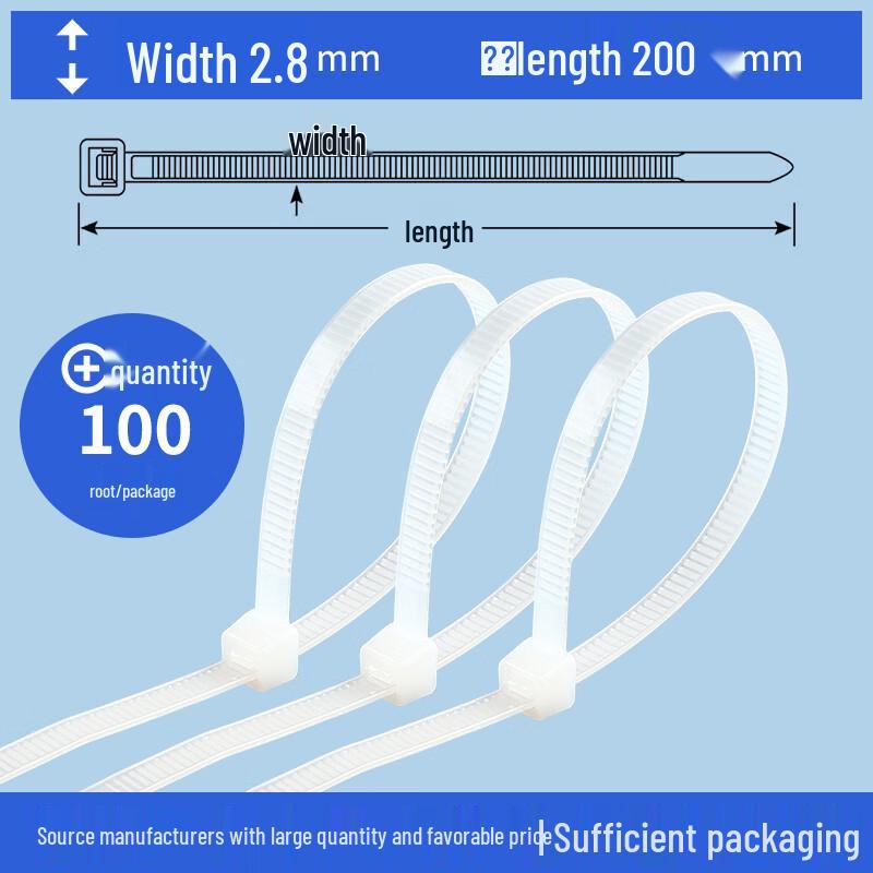 Ally Self-locking White Nylon Cable Ties
Ally Self-locking White Nylon Cable Ties
