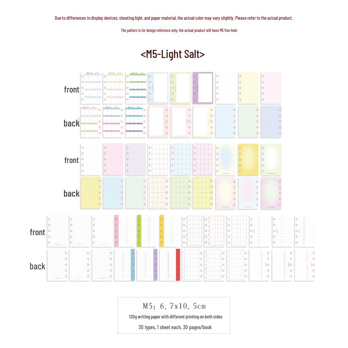 WAKAWAKA Refillable Planner Pages: A7/M5/A6p Color, Grid/Lined/Dotted Memo Pads
WAKAWAKA Refillable Planner Pages: A7/M5/A6p Color, Grid/Lined/Dotted Memo Pads