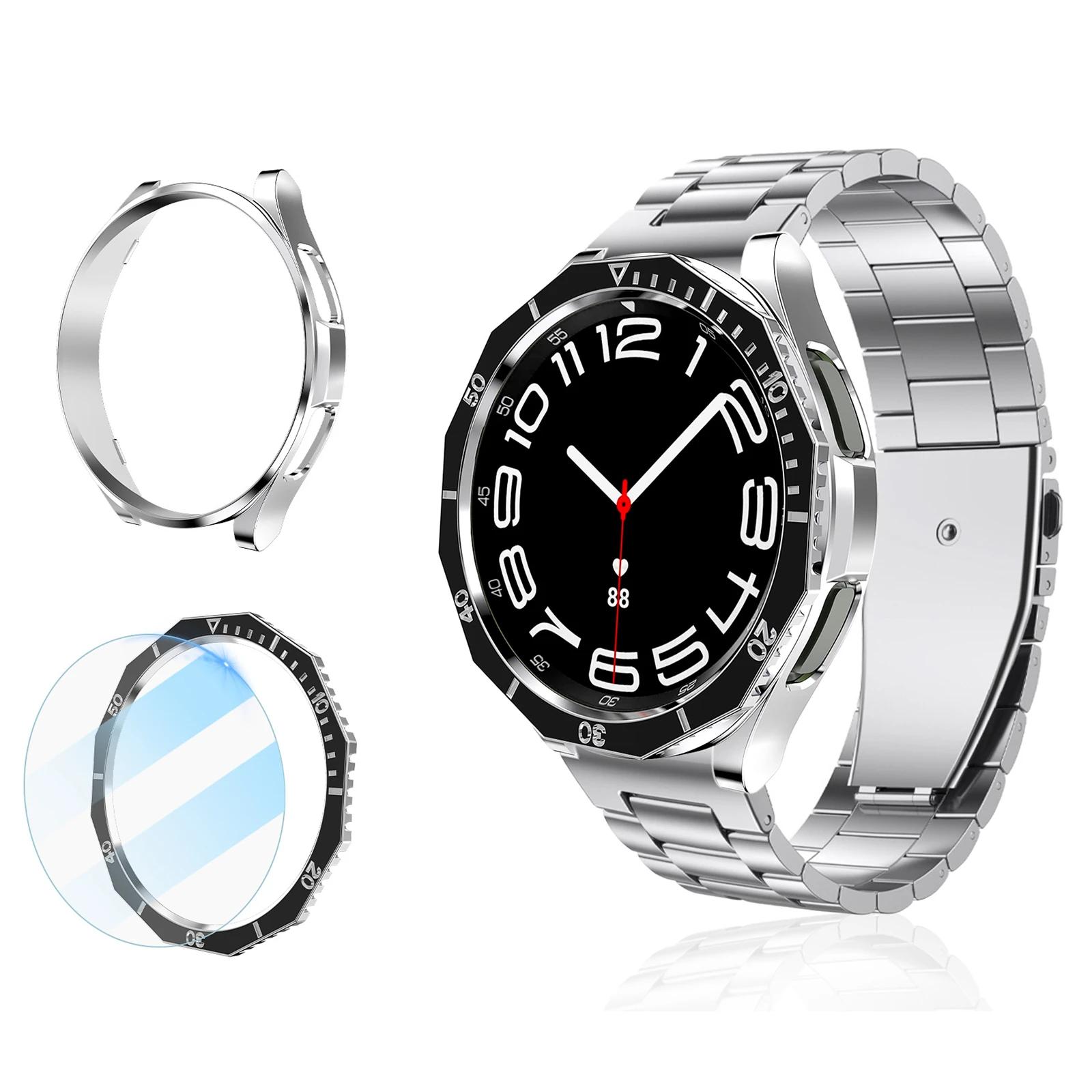 Модифікаційний набір 4-в-1 для Samsung Galaxy Watch 6 Classic 43мм 47мм Металевий ремінець з нержавіючої сталі Чохол з ТПУ Захисна плівка на безель Watch 6 Classic 47mm
Модифікаційний набір 4-в-1 для Samsung Galaxy Watch 6 Classic 43мм 47мм Металевий ремінець з нержавіючої сталі Чохол з ТПУ Захисна плівка на безель Watch 6 Classic 47mm