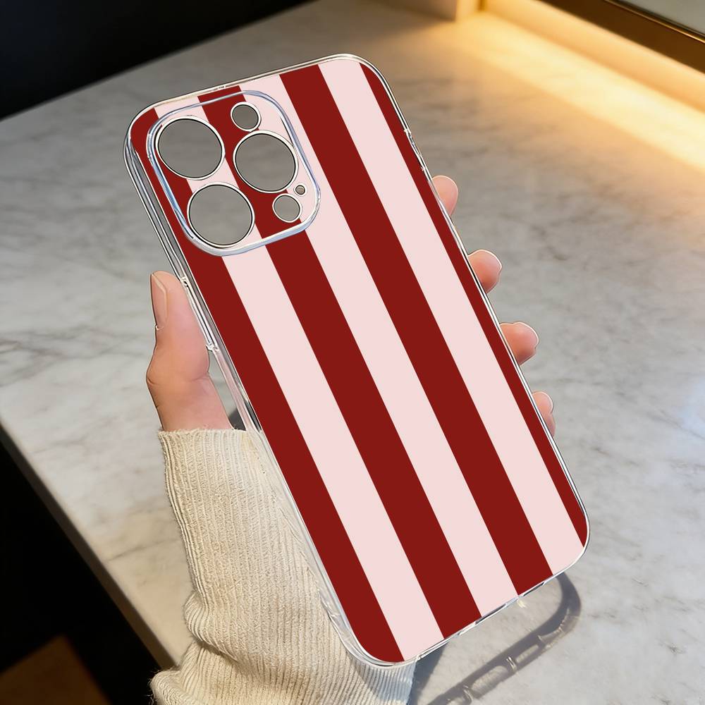 B-Burgundy White Stripe P-pattern Phone Case Transparent Silicone Soft For iPhone 17 16 15 14 13 12 11 Mini Pro Max Plus iPhoneXSMAX
B-Burgundy White Stripe P-pattern Phone Case Transparent Silicone Soft For iPhone 17 16 15 14 13 12 11 Mini Pro Max Plus iPhoneXSMAX