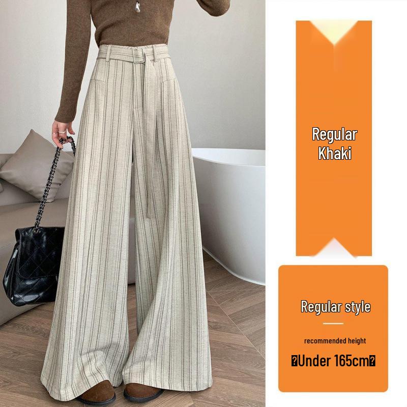2026 Striped Wide-Leg High-Waist Slimming Floor-Length Casual Pants Small
2026 Striped Wide-Leg High-Waist Slimming Floor-Length Casual Pants Small