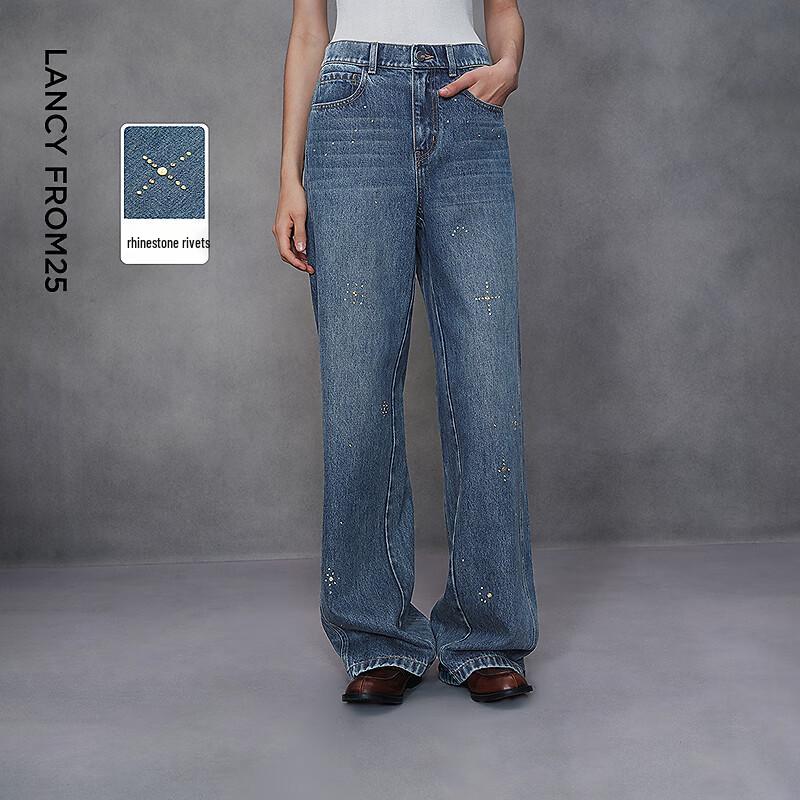LANCY Artist Collaboration Rhinestone Wide-Leg Washed Jeans S
LANCY Artist Collaboration Rhinestone Wide-Leg Washed Jeans S