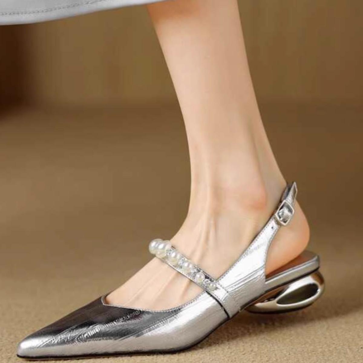 Знаменитые темпераментные туфли на высоком каблуке женские серебряные туфли особой формы на каблуке пустые маленькие кожаные туфли юбка одежда сандалии на высоком каблуке 38 серебряный