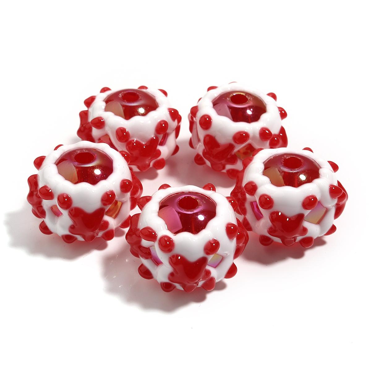 5Pcs/Lot Colorful Round Acrylic Beads Handmade Star Loose Beads For Jewelry Making DIY Necklace Bracelet Keychain Accessories червоний
5Pcs/Lot Colorful Round Acrylic Beads Handmade Star Loose Beads For Jewelry Making DIY Necklace Bracelet Keychain Accessories червоний