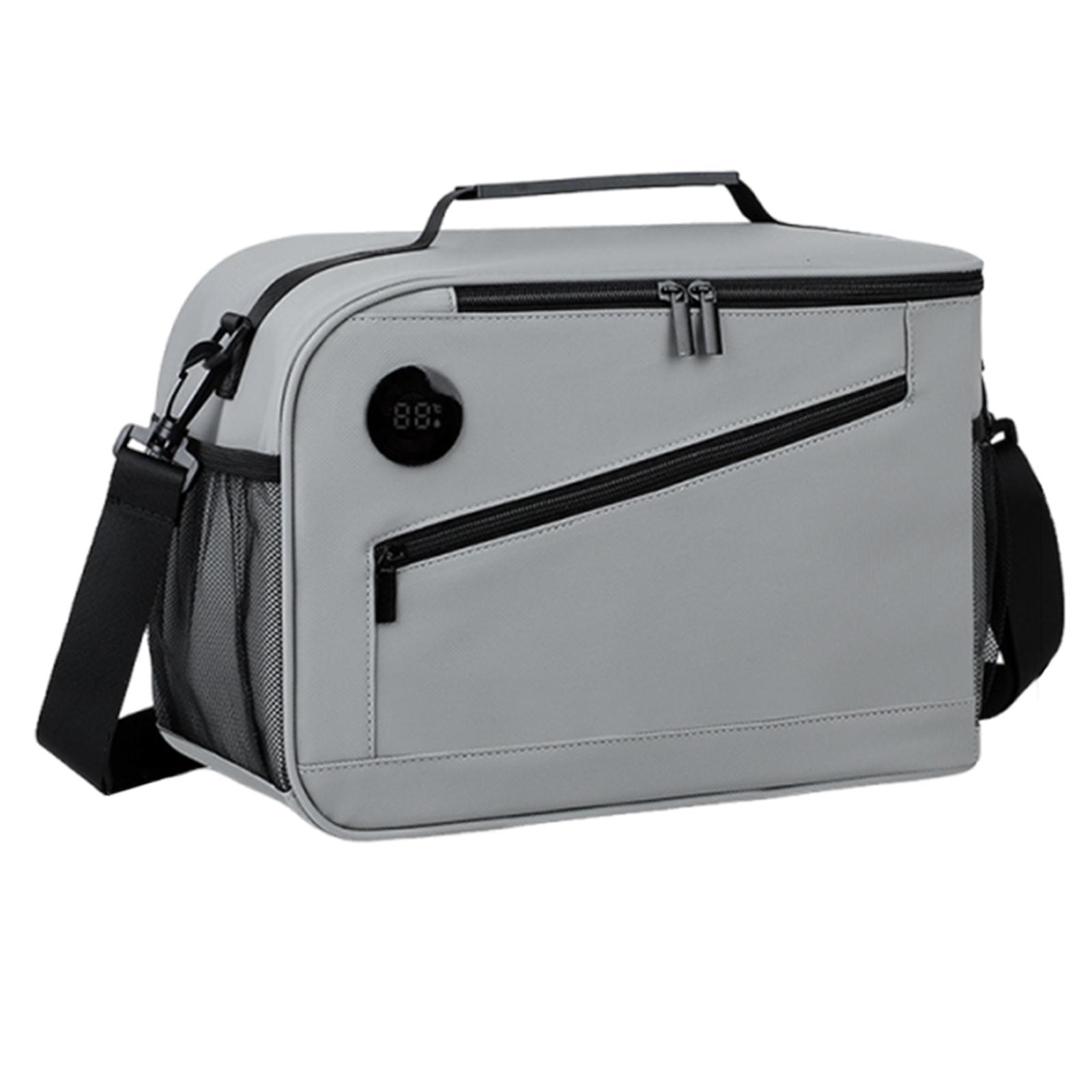 Cooler Bag with Temperature Display Lunch Box with Shoulder Strap Portable Travel Cooler Bags for Women Men Work Picnic сірий колір
Cooler Bag with Temperature Display Lunch Box with Shoulder Strap Portable Travel Cooler Bags for Women Men Work Picnic сірий колір
