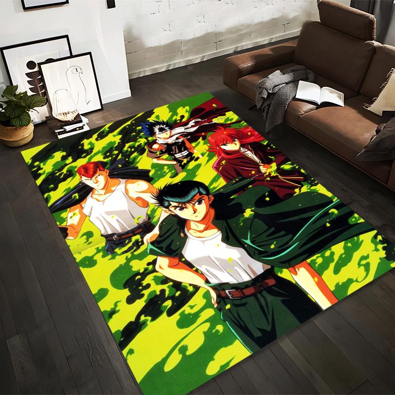 Anime Style Carpet with Four Characters on Green Abstract Background Suitable for use as an anti-slip for living room bedroom sofas 40x60cm( 15x23in )
Anime Style Carpet with Four Characters on Green Abstract Background Suitable for use as an anti-slip for living room bedroom sofas 40x60cm( 15x23in )