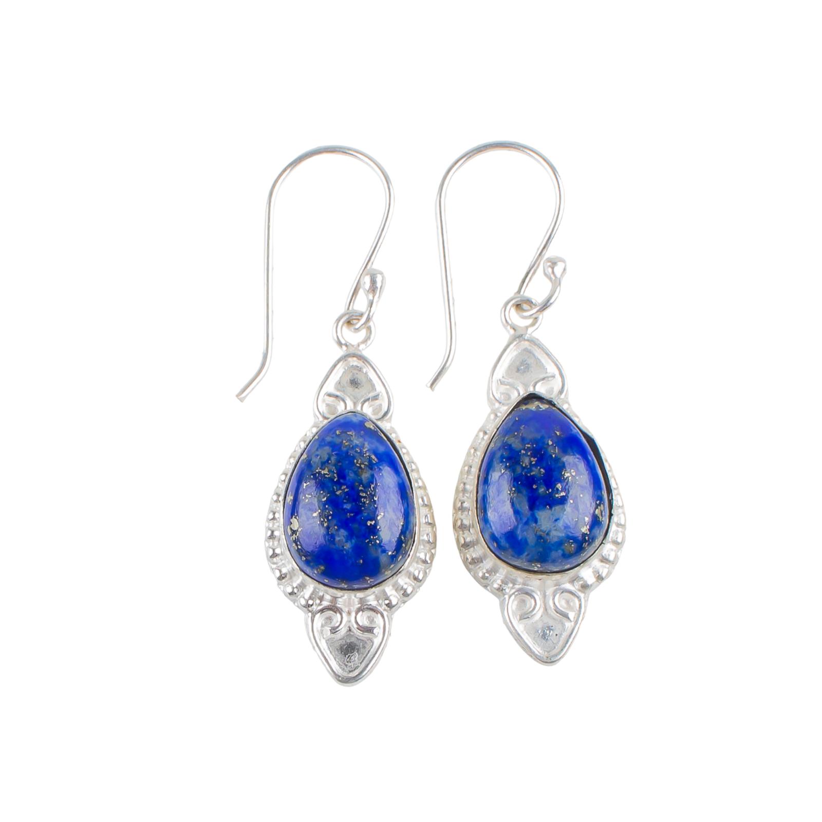 Natural Lapis Lazuli Gemstone 925 Stamped Silver Jewelry Handmade Earrings 1.80 EE-42-31
Natural Lapis Lazuli Gemstone 925 Stamped Silver Jewelry Handmade Earrings 1.80 EE-42-31